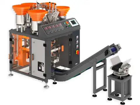 Máquina para contagem e embalagem de pequenos kits de ferragens e peças (Lufati CE-01 Mini)