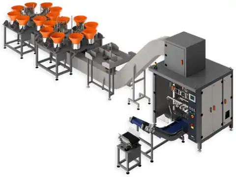Máquina de contagem e embalagens de kits mais complexos (Lufati CE-02)