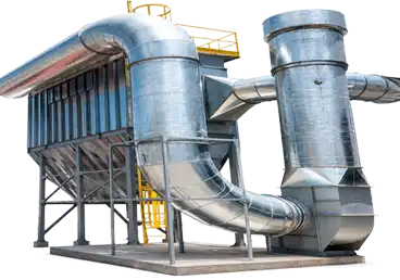 Sistema de exaustão para ambiente industrial